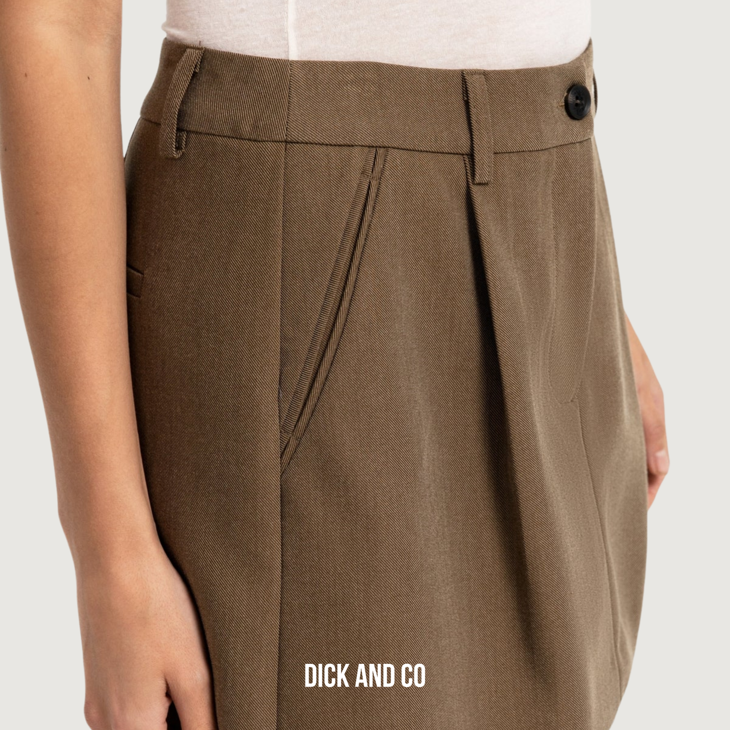 Mini skort met plooidetail