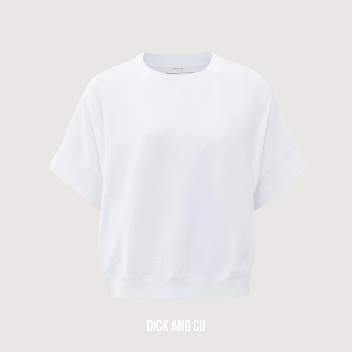 Geribde jersey t-shirt (01-709313-508)