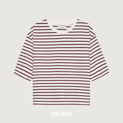 Loose fit striped t-shirt