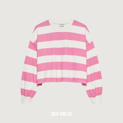 Oversized gestreepte long sleeve