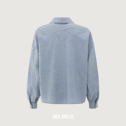 Gestreepte blouse (01-201178-508)