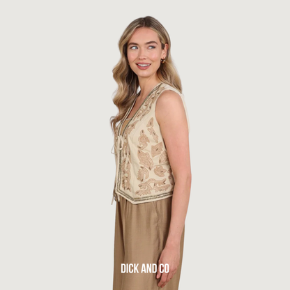 Momo Gilet Embroidery
