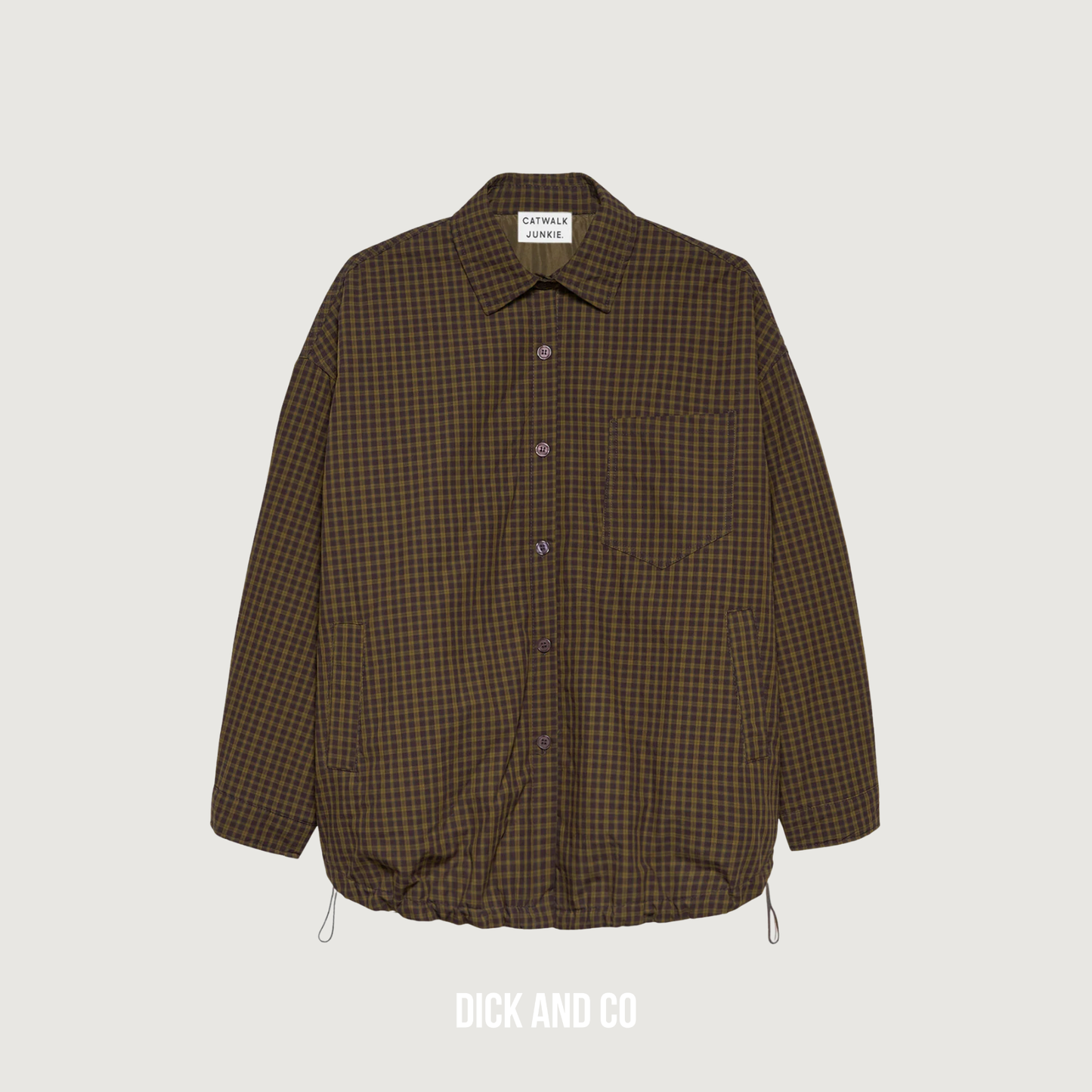 Light padded check jacket