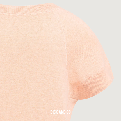 Sweater met korte mouwen en naaddetails