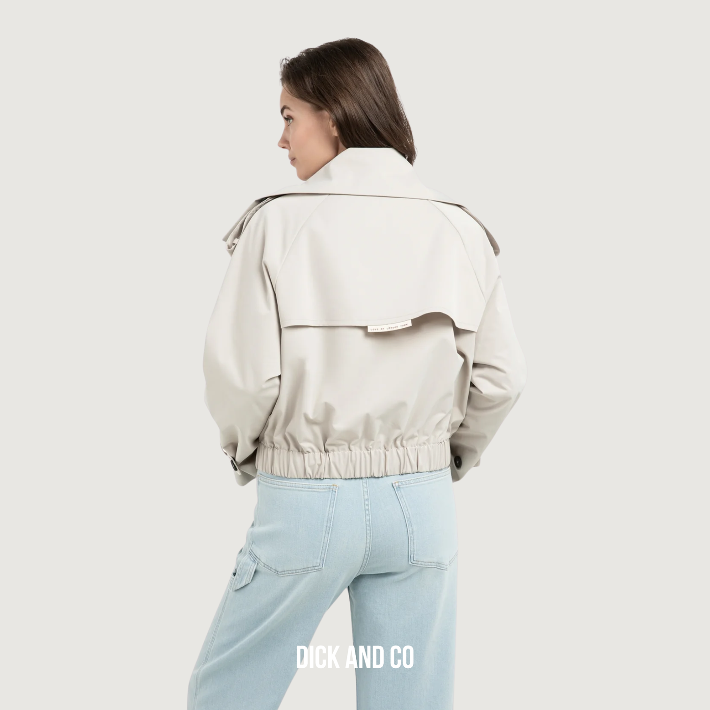 Kort bomberjack met trenchcoatdetails