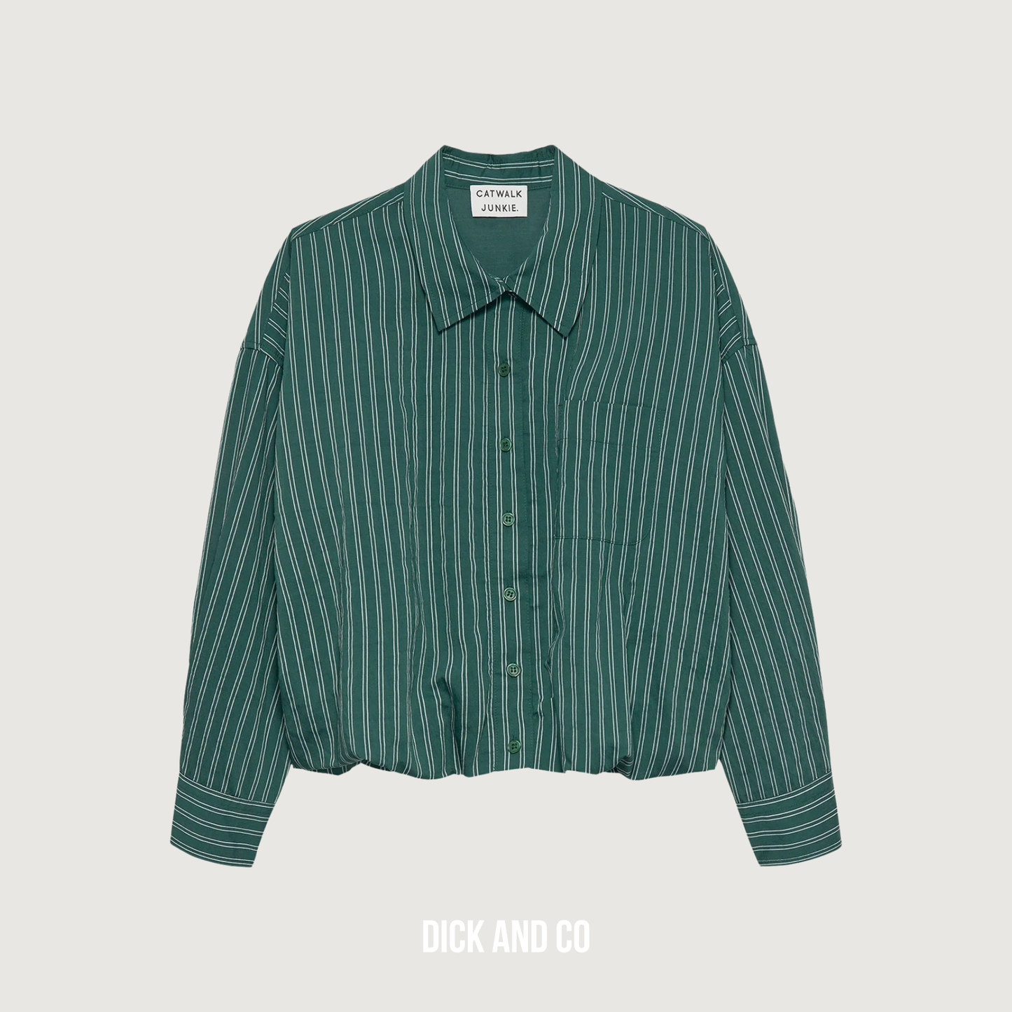 Blouse met tuck in effect