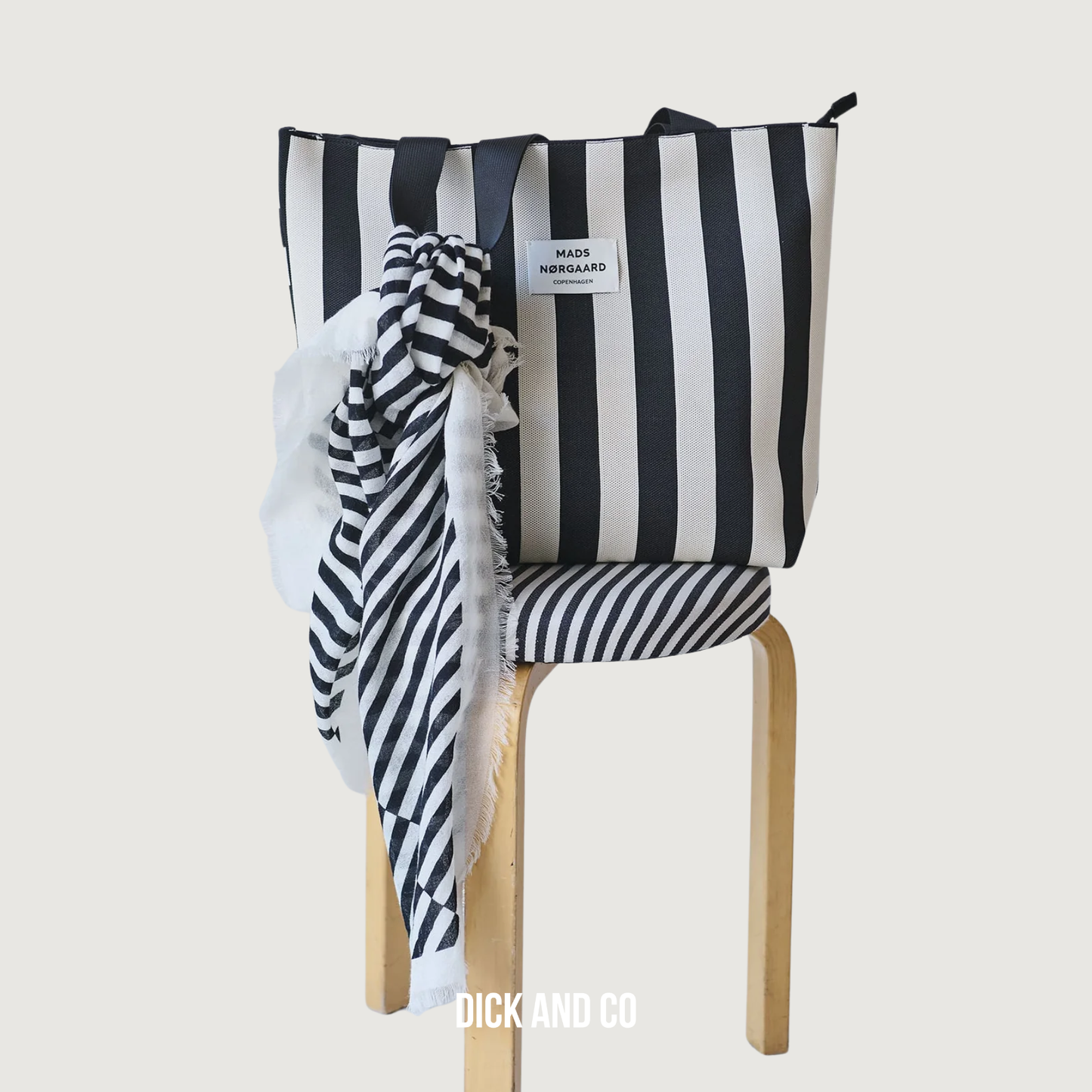 Knit Stripe Tote Bag