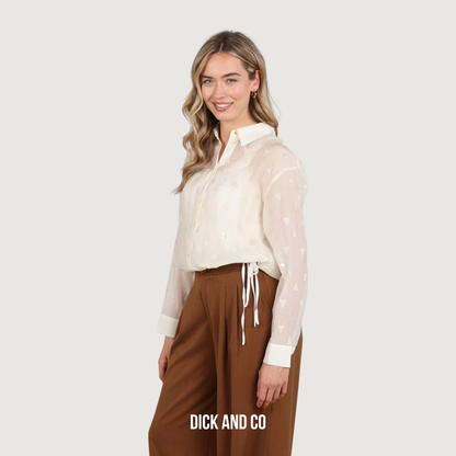 Ally blouse Square Embroidery