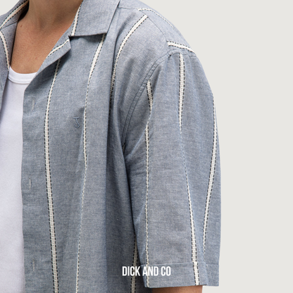 Quinn Linen Stripe shirt