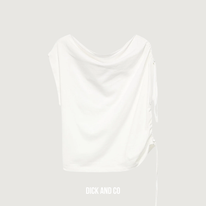 Asymmetric strap top