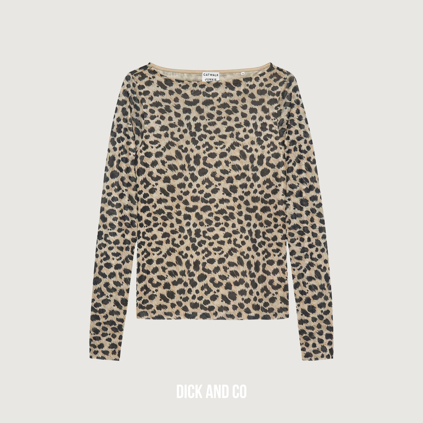 Long sleeve met cheetah print