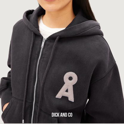 Cropped Zip-Sweatshirt sweater