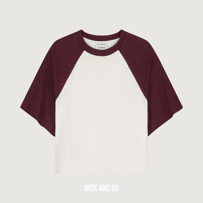 Baseball contrast t-shirt