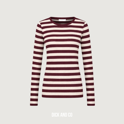 Basic ls big stripe top