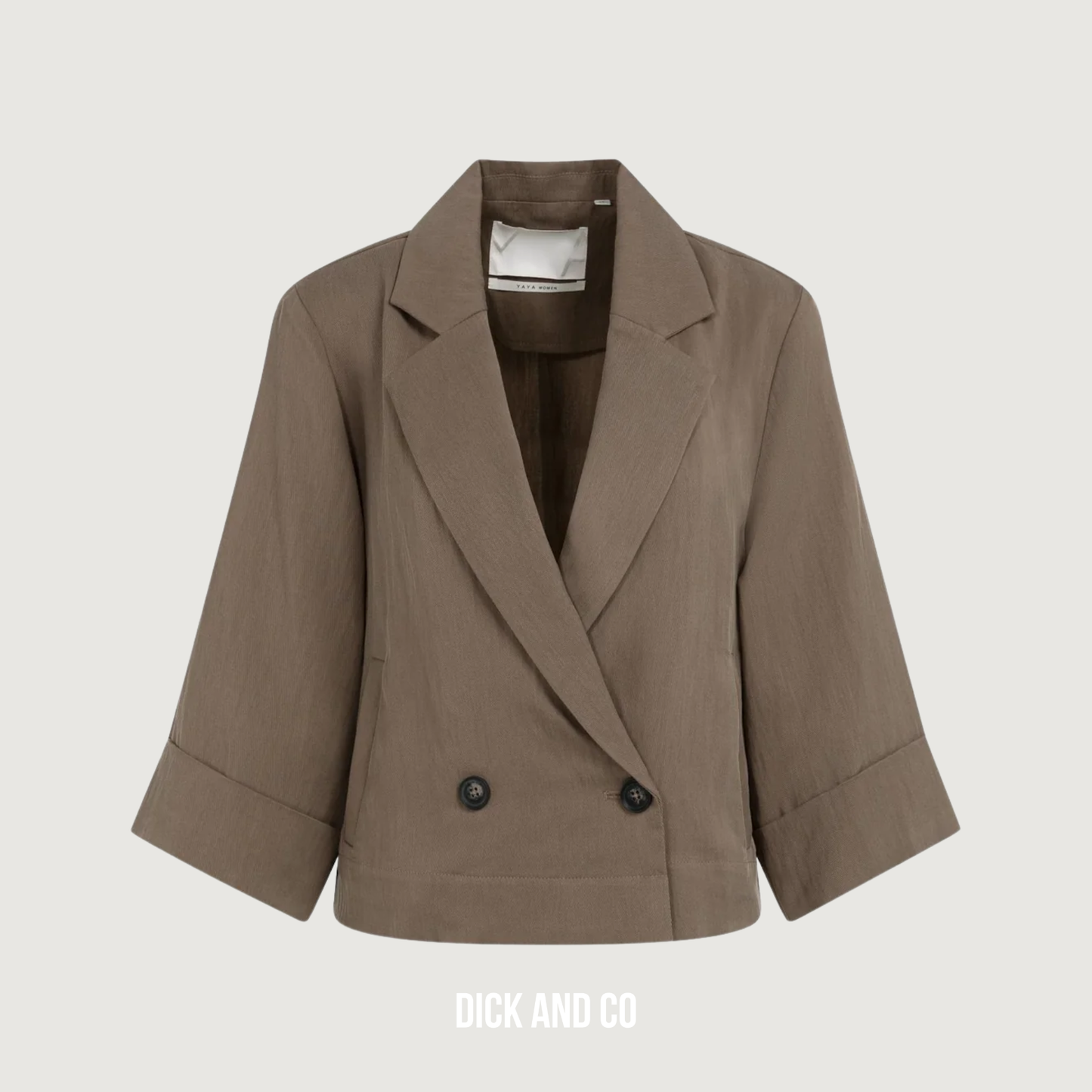 Blazer met kimonomouwen en knopen