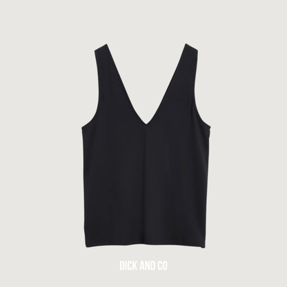 Jersey Top Met V-Hals