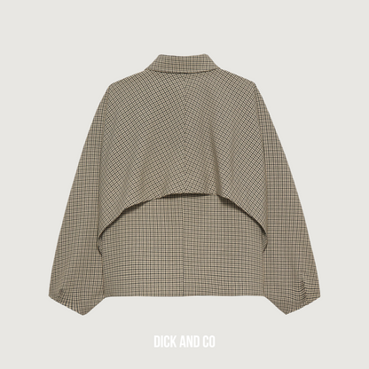 Check cape jacket (2504022410)