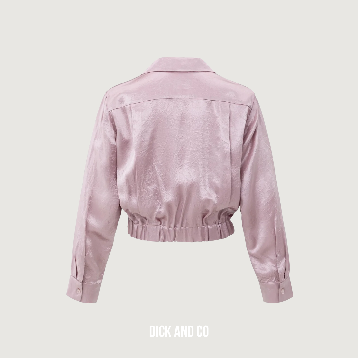 Cropped satijnen blouse (01-201186-511)