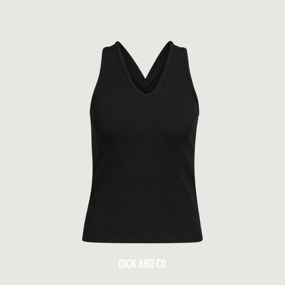Singlet met gekruist rugdetail