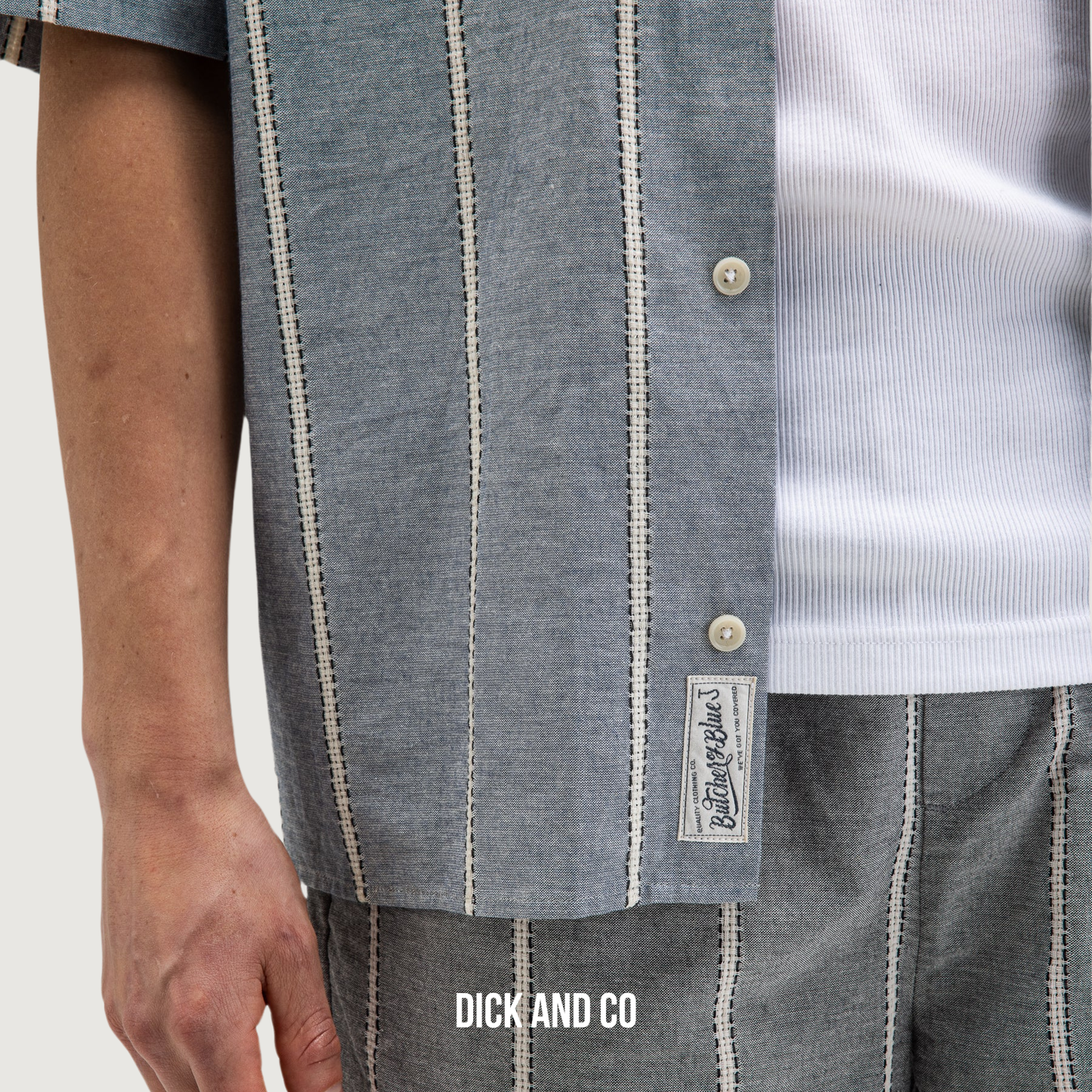 Quinn Linen Stripe shirt