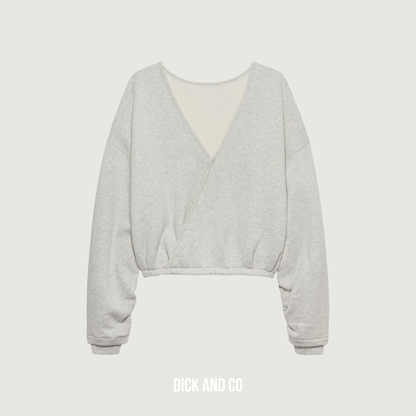 Sweater met open rug detail