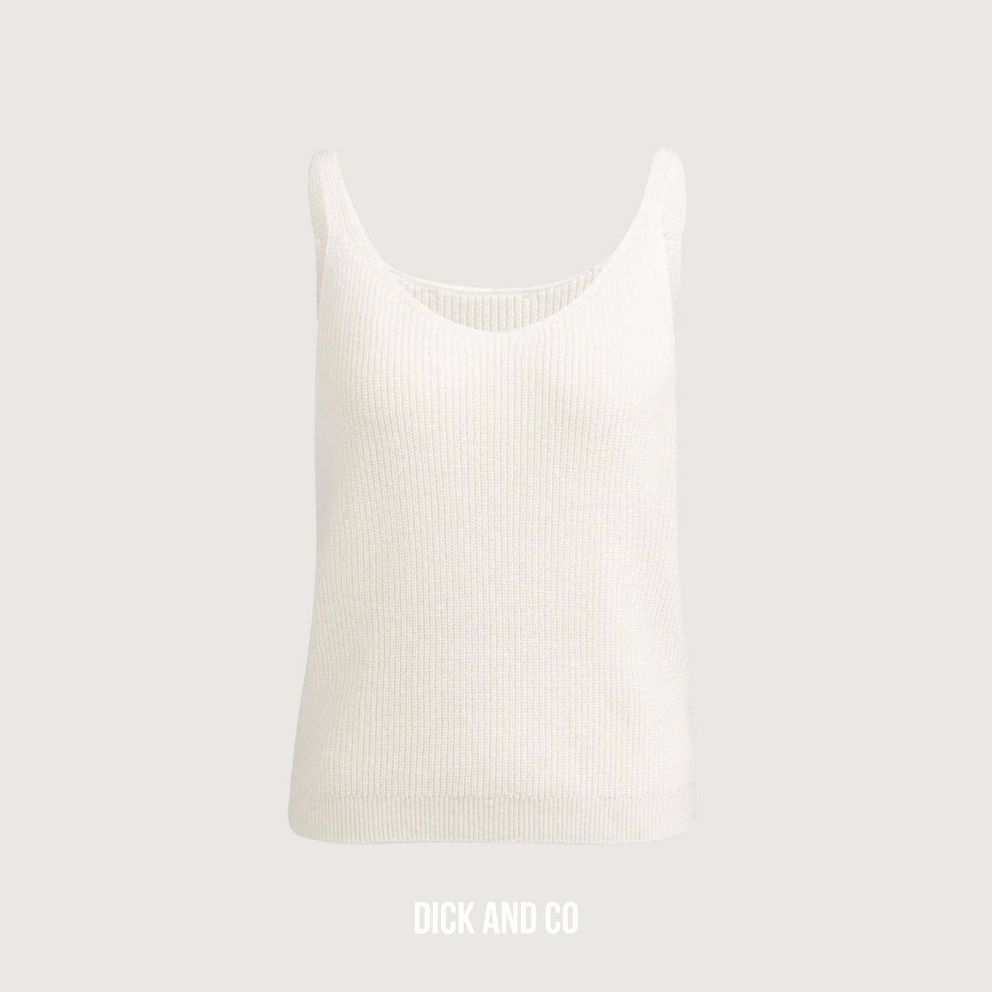 Gebreide tanktop met ribstructuur