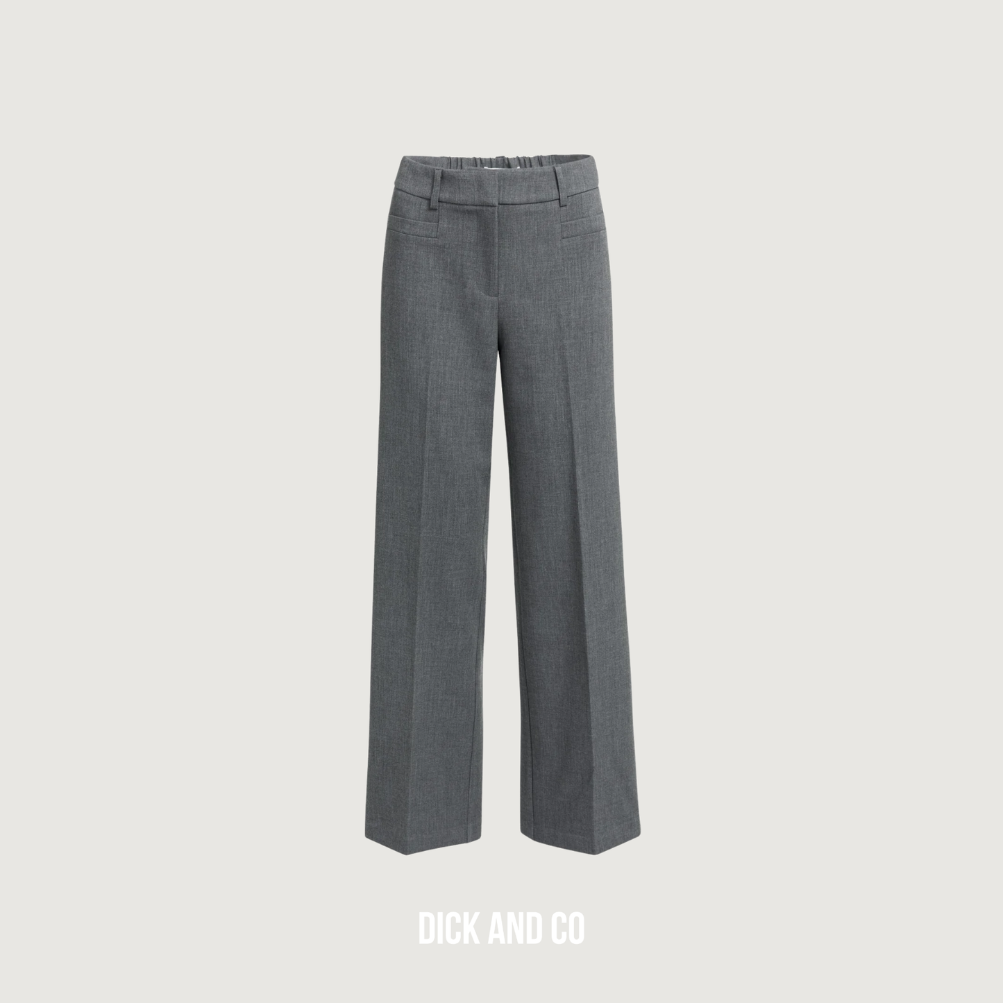 Geweven pantalon met rechte pijpen