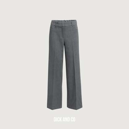 Geweven pantalon met rechte pijpen