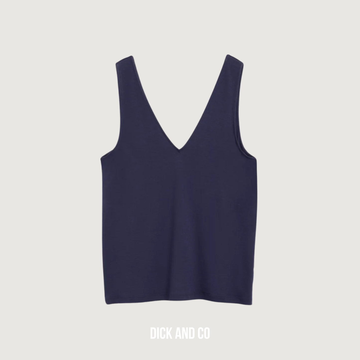 Jersey Top met V-Hals