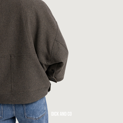 Oversized wollen jack