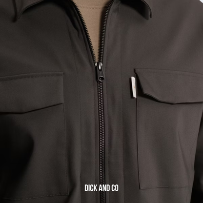 Overshirt met borstzakken en ritssluiting