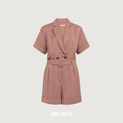 Playsuit met dubbele knopen