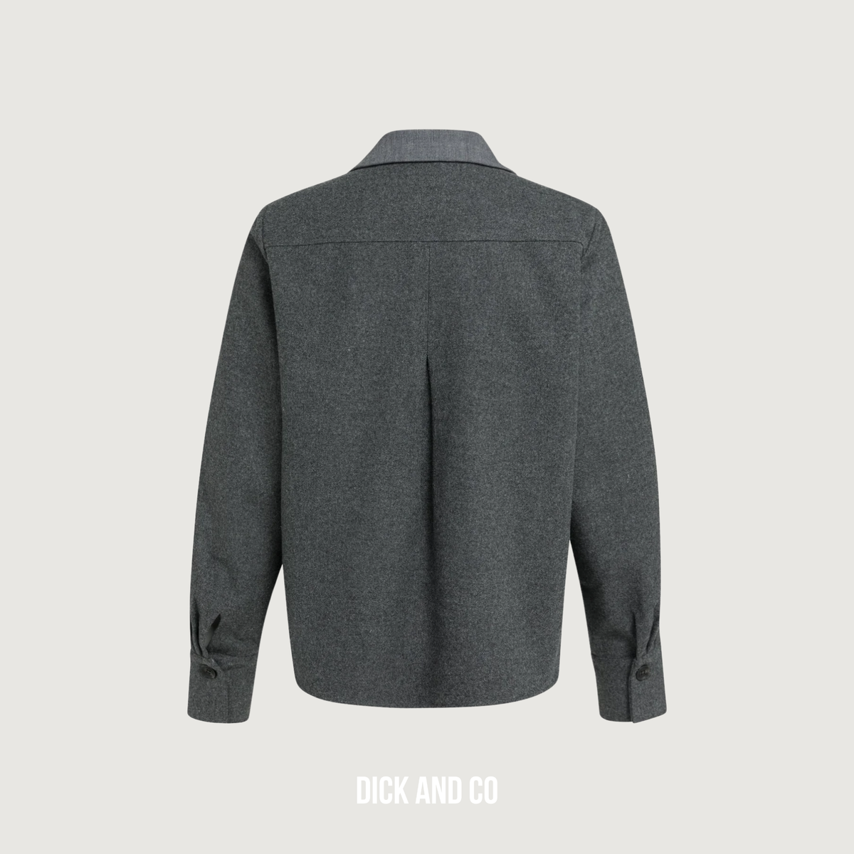 Blazer met contrasterende stof en losse pasvorm