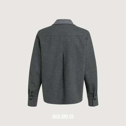Blazer met contrasterende stof en losse pasvorm