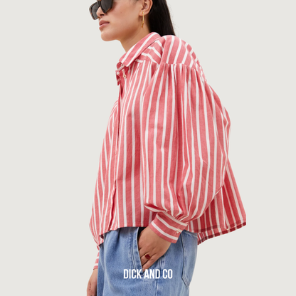 Sarah Short Stripe Blouse
