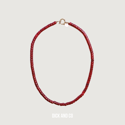 Moos Burgundy Necklace