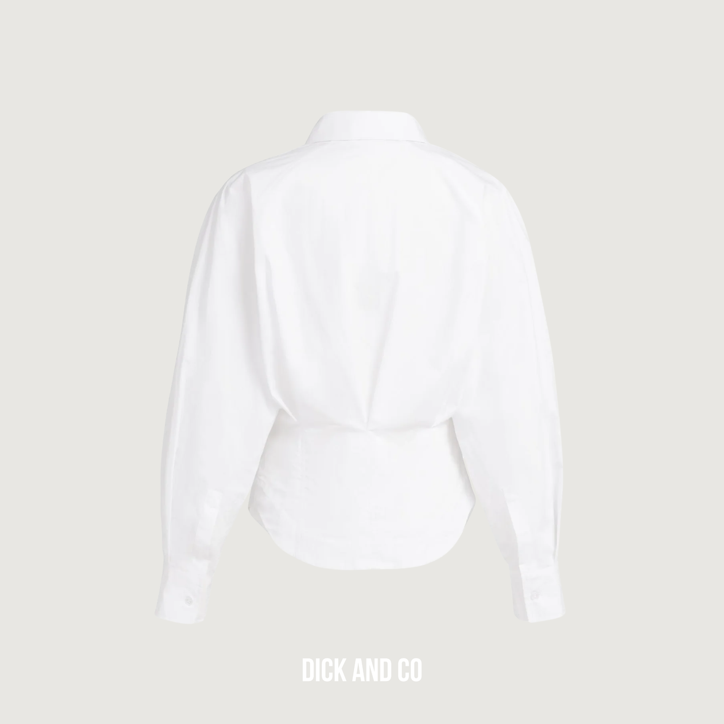 Blouse met tailleaccent en plooidetail