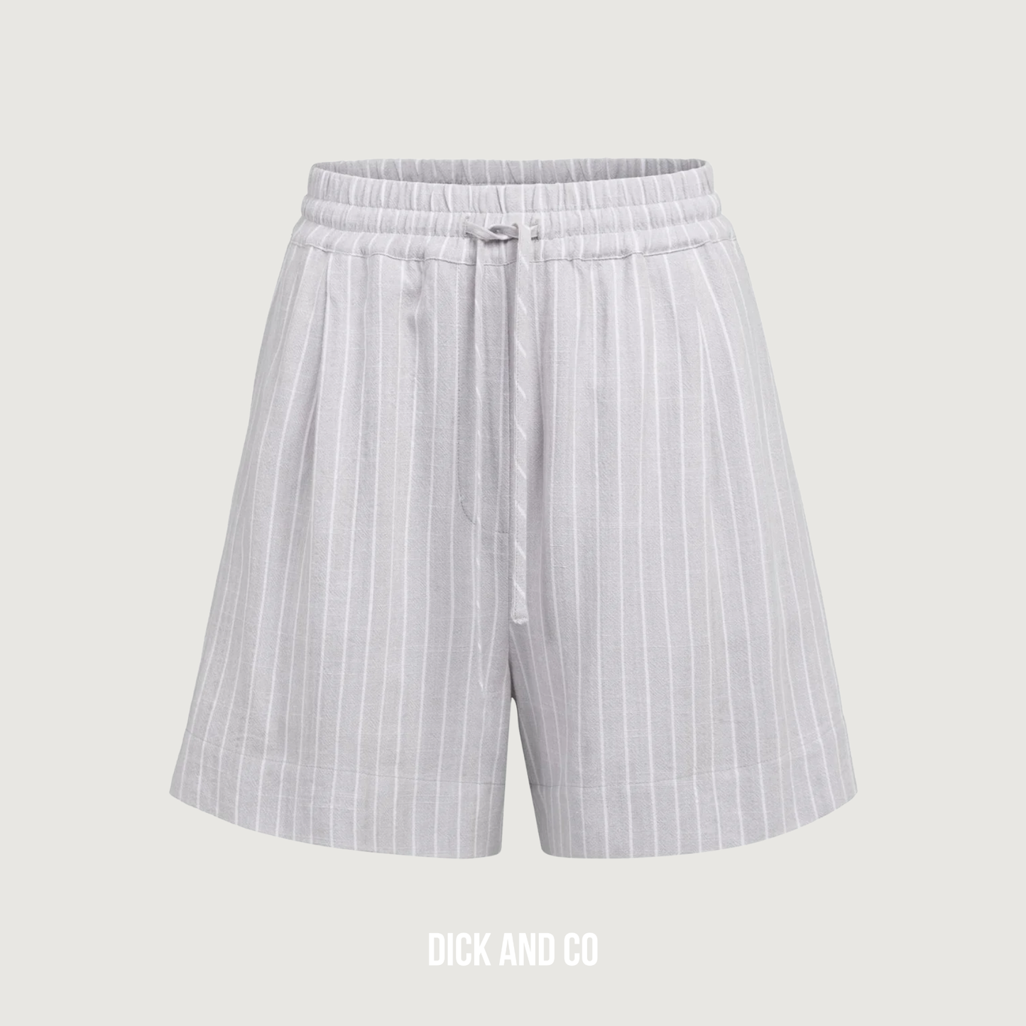 Gestreepte short met elastische taille