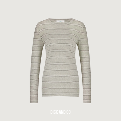 Basic Ls Pearl Stripe Top