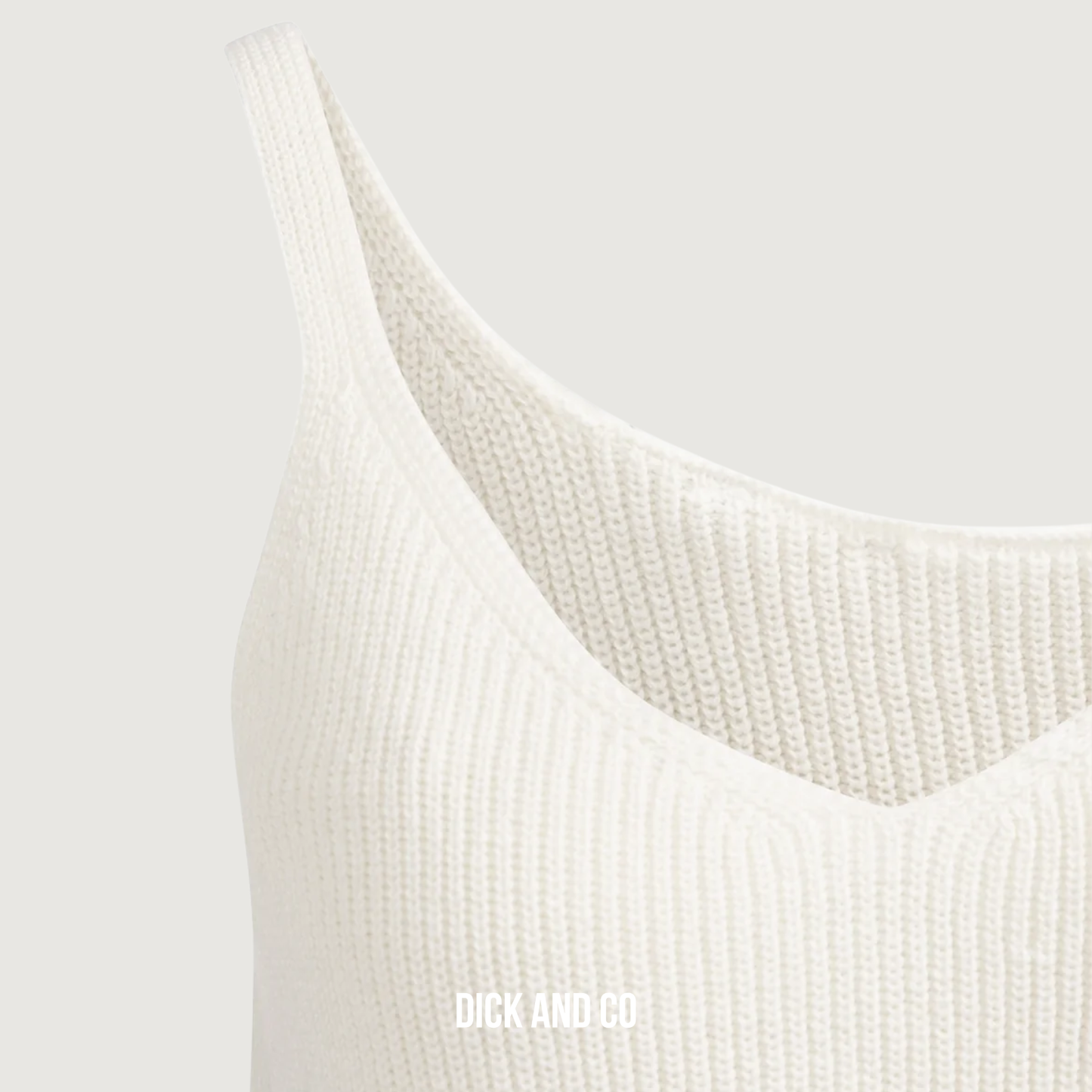 Gebreide tanktop met ribstructuur