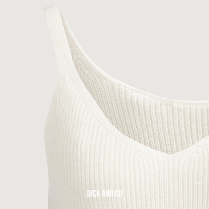 Gebreide tanktop met ribstructuur