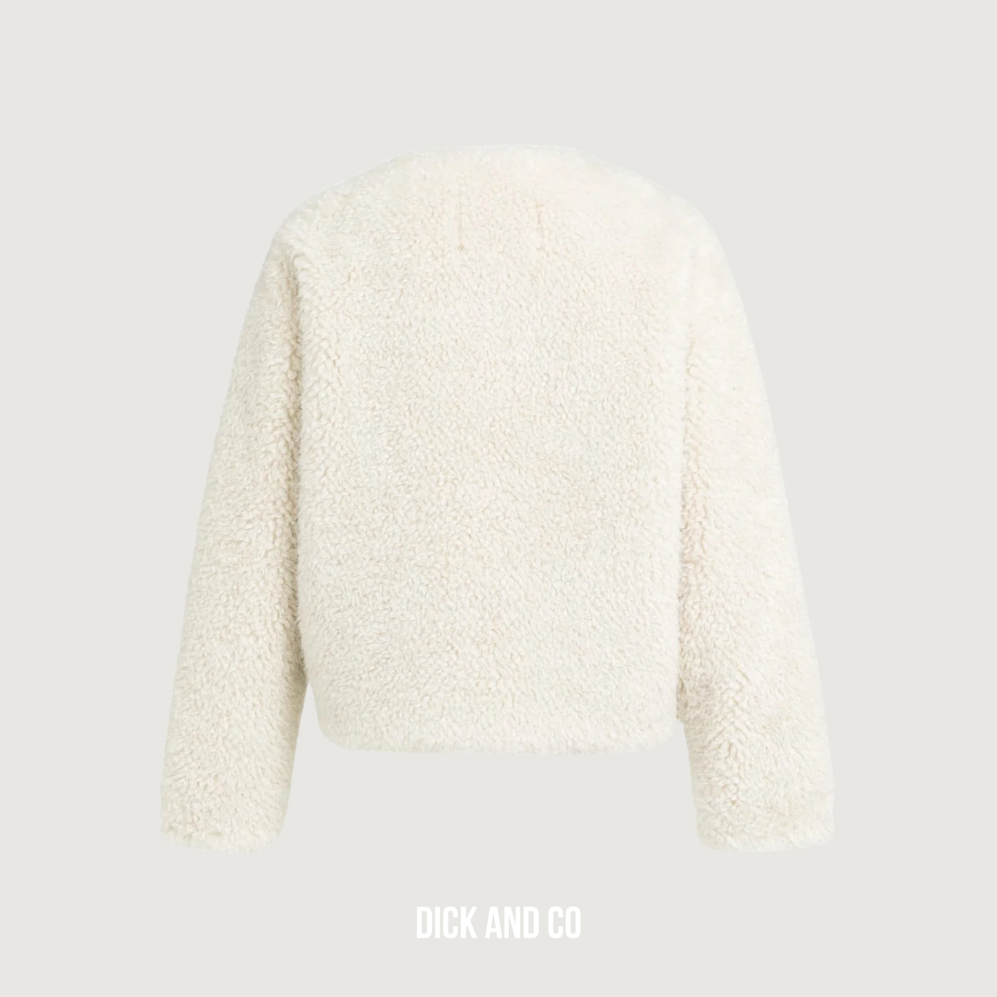 Kort oversized jasje van imitatiebont