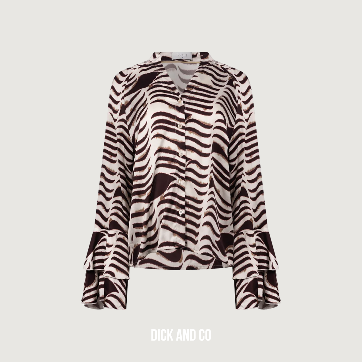 April blouse V-Neck Zebra