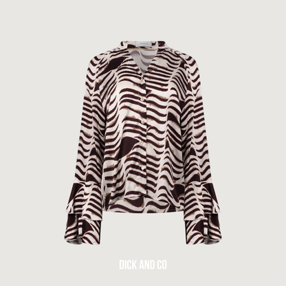 April blouse V-Neck Zebra