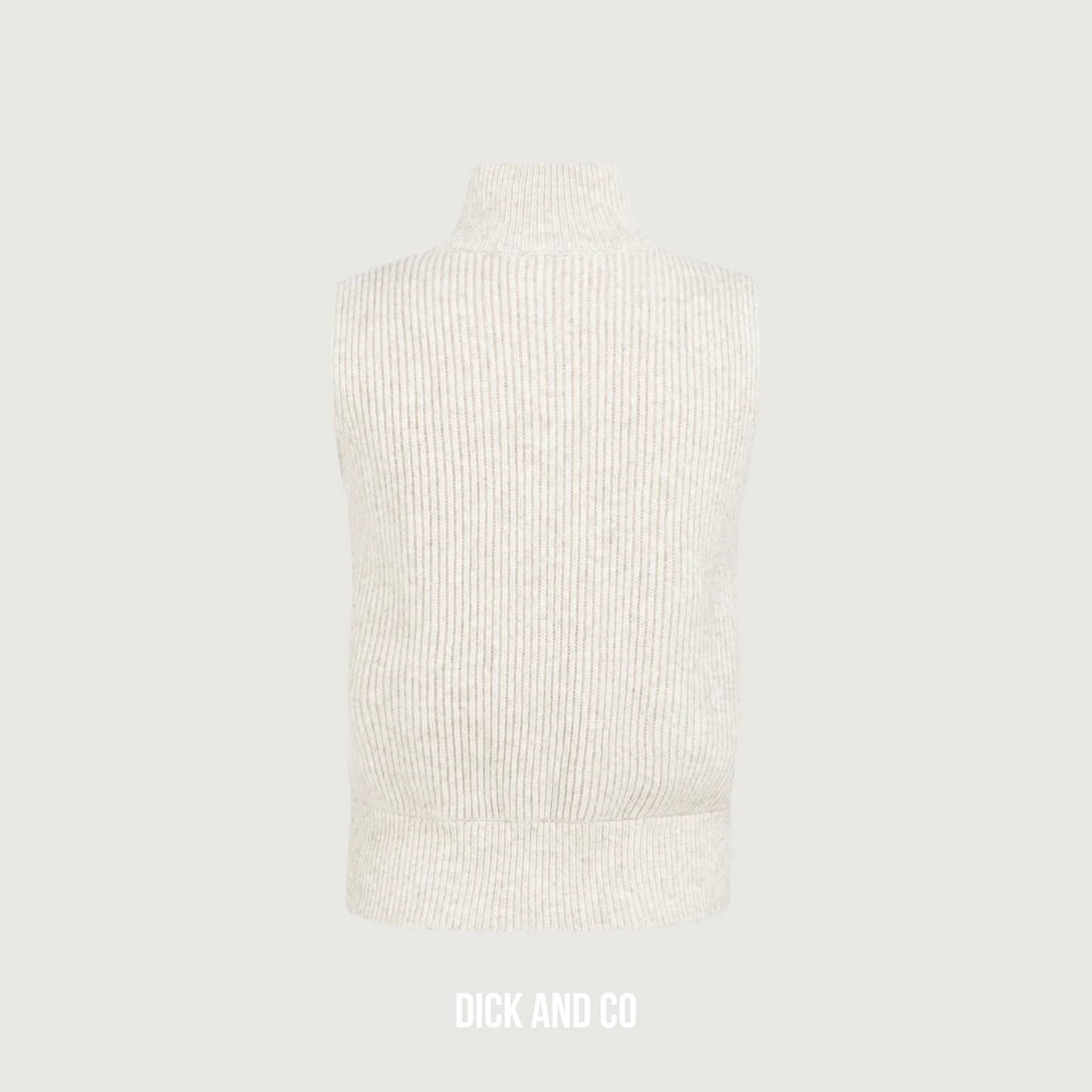 Gebreid mouwloos vest