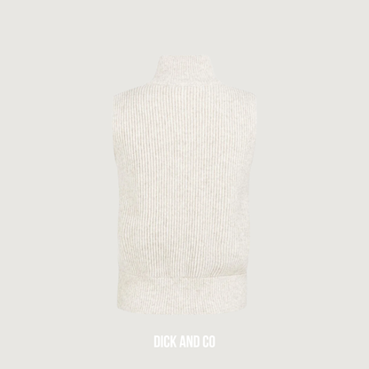 Gebreid mouwloos vest