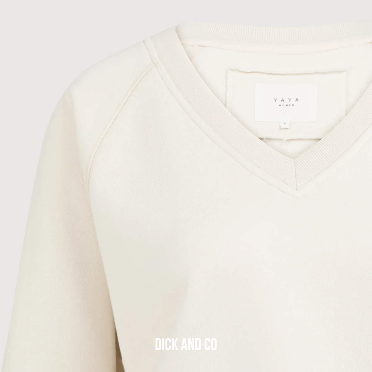 Sweater met V-hals en geribde boorden