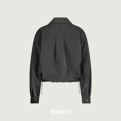 Newport Blouse Stripe Strass (Nkf02067)