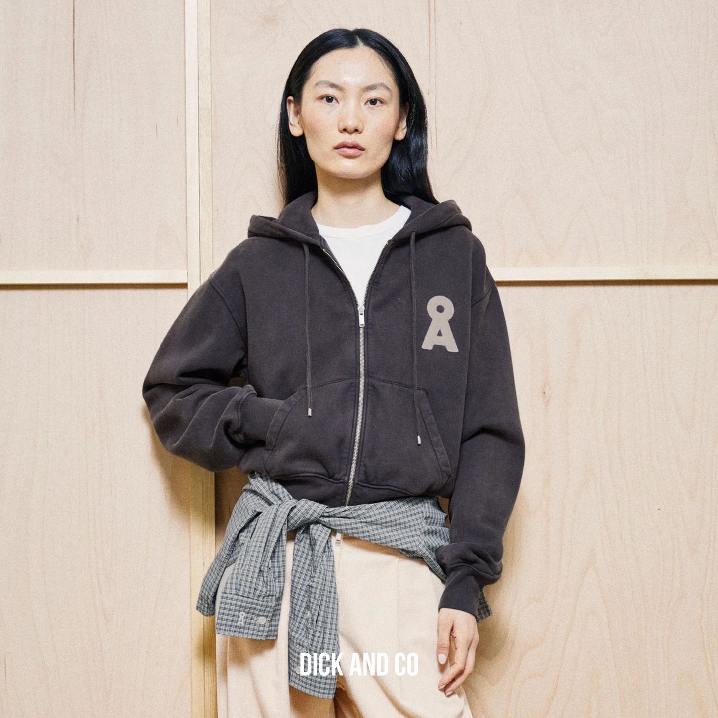 Cropped Zip-Sweatshirt sweater
