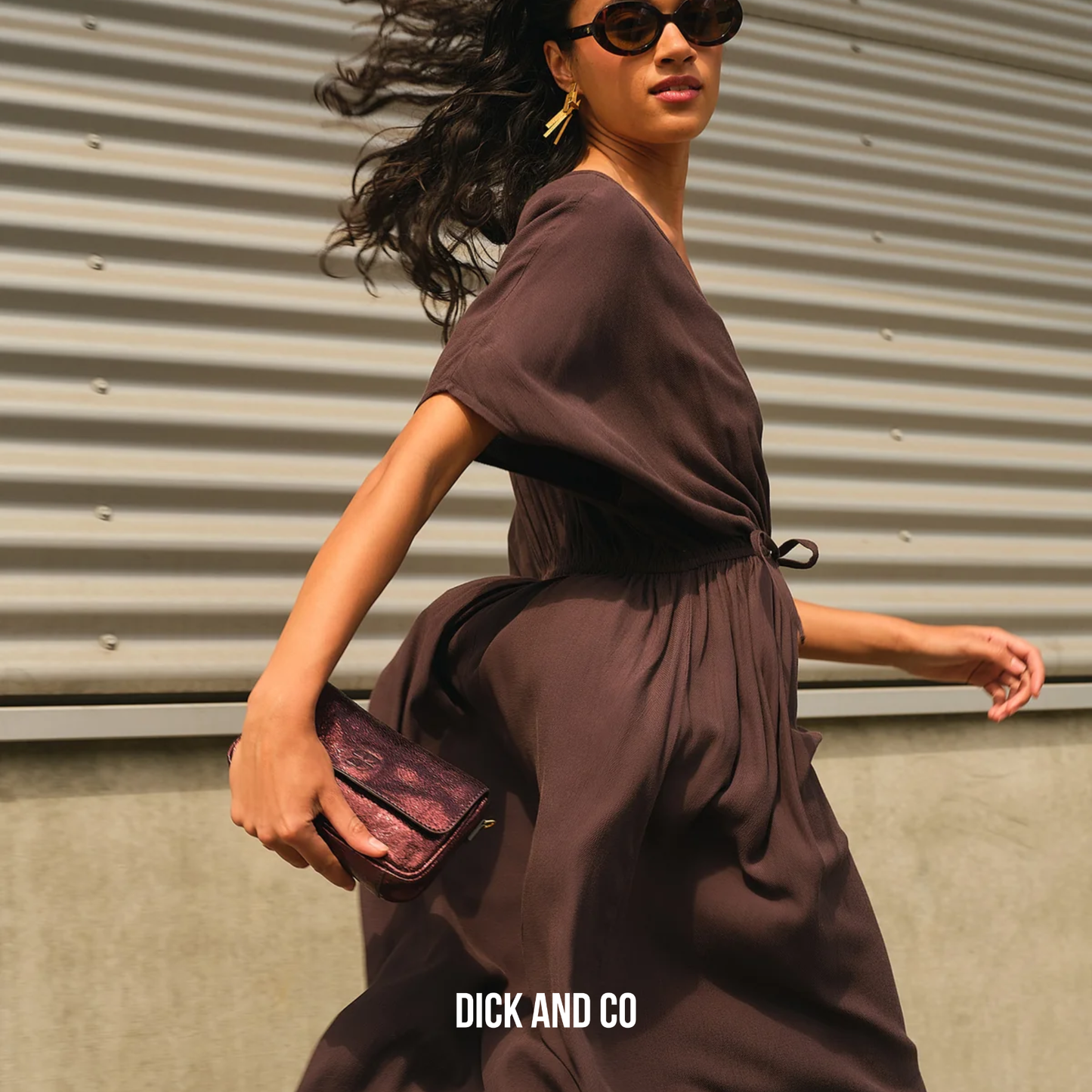 Long twill dress